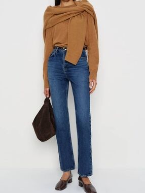 Fan Favorite! Reformation Cynthia High Rise Straight Jeans Vintage Wash Sz 26